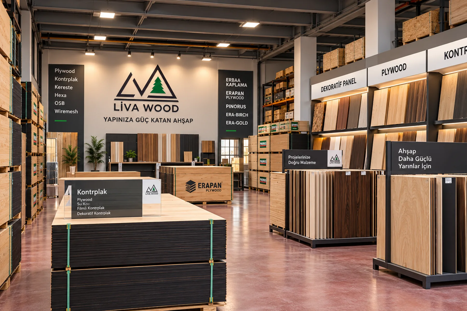 Livawood depo ve ürün alanı